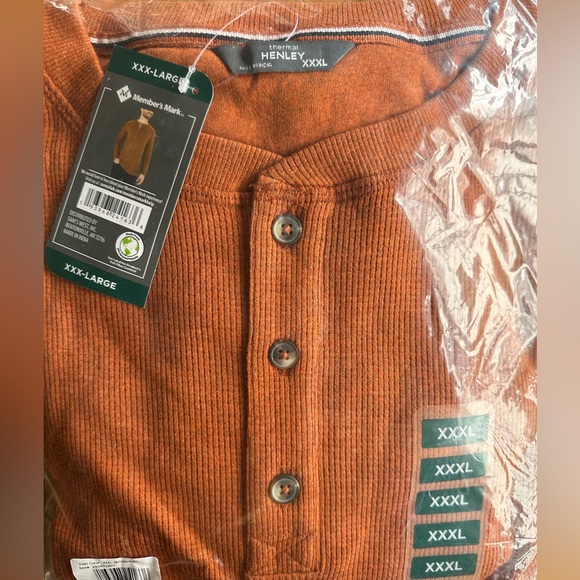 Brand new Member’s Mark Men’s Thermal Henley💖 - Picture 5 of 6